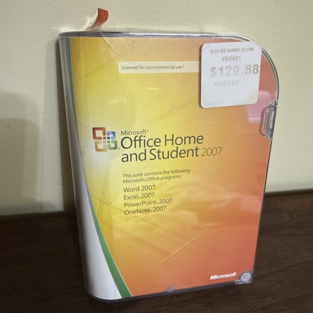 Microsoft Office Home And Student 2007 Edition - NEW SEALED!